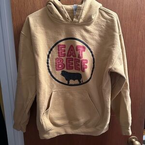 Gildan Tan Heavy Blend Hoodie